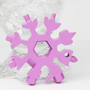 18-in-1 Snowflake Multi-Tool Keychain
